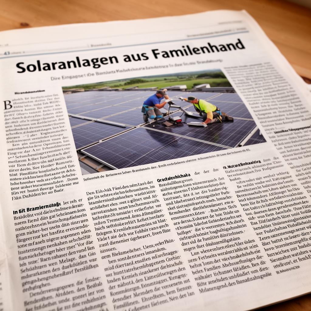 Zeitungsartikel über uns